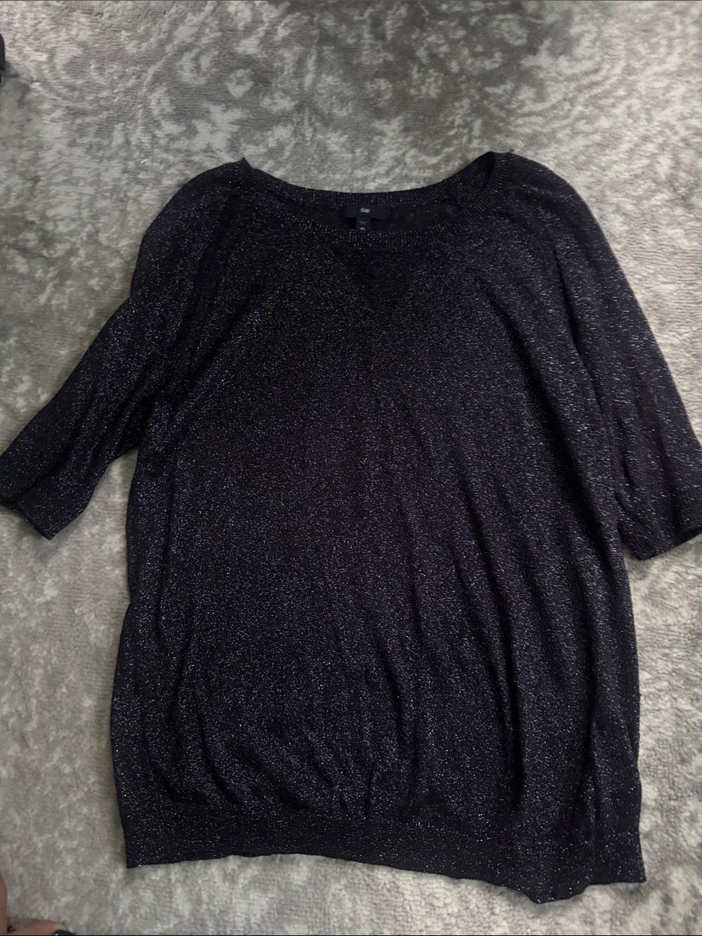 GAP Black Sparkle Knit Women’s Top